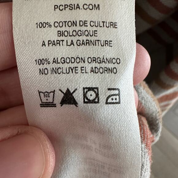 patagonia organic cotton flannel shirt women’s 12 striped button front casual - Picture 7 of 7